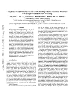 Long-term, Short-term and Sudden Event: Trading Volume Movement
  Prediction with Graph-based Multi-view Modeling