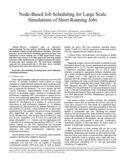 Node-Based Job Scheduling for Large Scale Simulations of Short Running
  Jobs