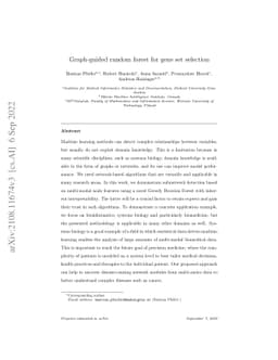 Graph-guided random forest for gene set selection