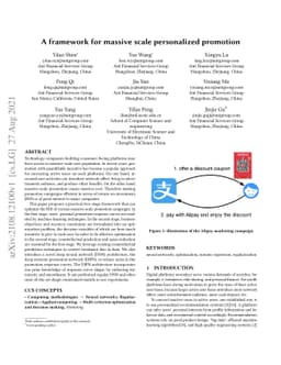 A framework for massive scale personalized promotion