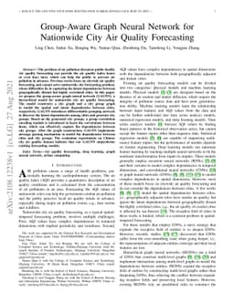 Group-Aware Graph Neural Network for Nationwide City Air Quality
  Forecasting