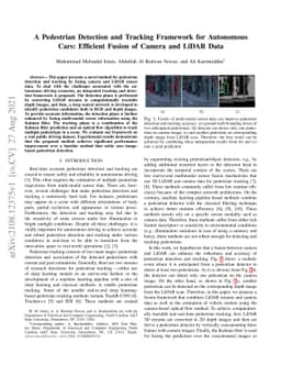 A Pedestrian Detection and Tracking Framework for Autonomous Cars:
  Efficient Fusion of Camera and LiDAR Data