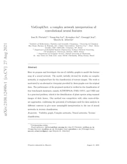VisGraphNet: a complex network interpretation of convolutional neural
  features