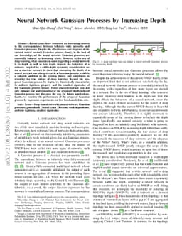 Neural Network Gaussian Processes by Increasing Depth