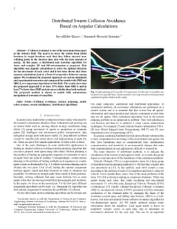Distributed Swarm Collision Avoidance Based on Angular Calculations