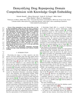 Demystifying Drug Repurposing Domain Comprehension with Knowledge Graph
  Embedding