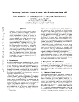 Extracting Qualitative Causal Structure with Transformer-Based NLP