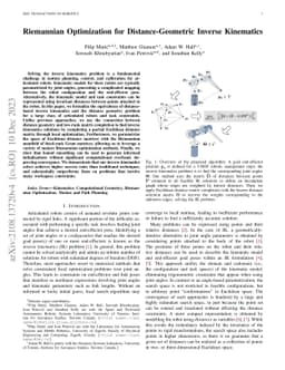 Riemannian Optimization for Distance-Geometric Inverse Kinematics