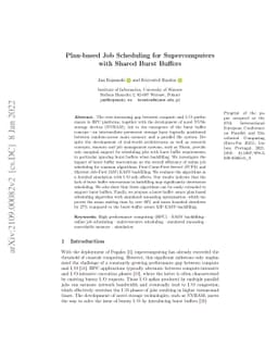 Plan-based Job Scheduling for Supercomputers with Shared Burst Buffers