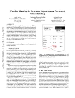 Position Masking for Improved Layout-Aware Document Understanding