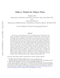 Tukey's Depth for Object Data