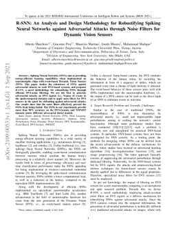 R-SNN: An Analysis and Design Methodology for Robustifying Spiking
  Neural Networks against Adversarial Attacks through Noise Filters for Dynamic
  Vision Sensors