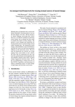 An unsupervised framework for tracing textual sources of moral change
