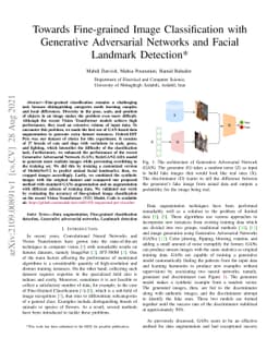 Towards Fine-grained Image Classification with Generative Adversarial
  Networks and Facial Landmark Detection