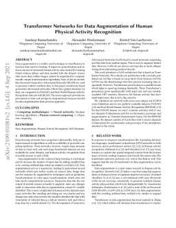 Transformer Networks for Data Augmentation of Human Physical Activity
  Recognition