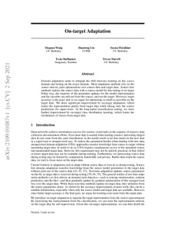 On-target Adaptation