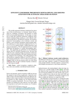 Efficient conformer: Progressive downsampling and grouped attention for
  automatic speech recognition