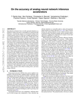 On the Accuracy of Analog Neural Network Inference Accelerators