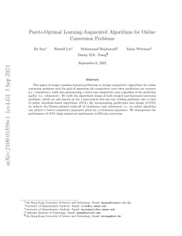 Pareto-Optimal Learning-Augmented Algorithms for Online Conversion
  Problems