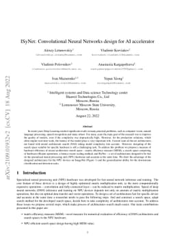 ISyNet: Convolutional Neural Networks design for AI accelerator