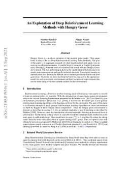 An Exploration of Deep Learning Methods in Hungry Geese