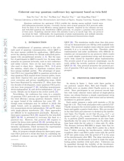 Coherent one-way quantum conference key agreement based on twin field