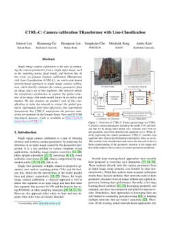 CTRL-C: Camera calibration TRansformer with Line-Classification