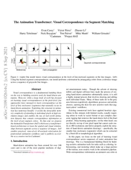 The Animation Transformer: Visual Correspondence via Segment Matching