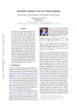 Journalistic Guidelines Aware News Image Captioning