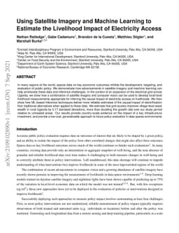 Using Satellite Imagery and Machine Learning to Estimate the Livelihood
  Impact of Electricity Access