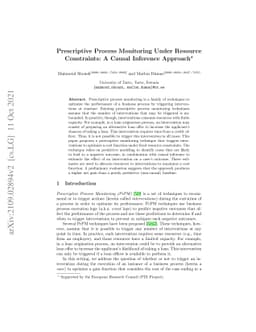Prescriptive Process Monitoring Under Resource Constraints: A Causal
  Inference Approach