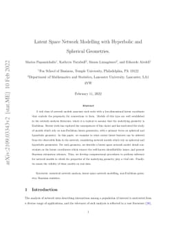 Latent Space Network Modelling with Hyperbolic and Spherical Geometries