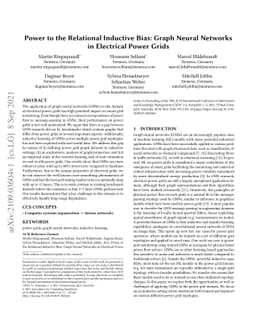Power to the Relational Inductive Bias: Graph Neural Networks in
  Electrical Power Grids