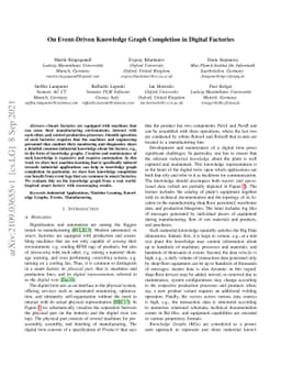 On Event-Driven Knowledge Graph Completion in Digital Factories