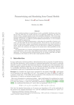 Parameterizing and Simulating from Causal Models