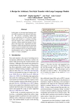 A Recipe For Arbitrary Text Style Transfer with Large Language Models