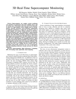 3D Real-Time Supercomputer Monitoring