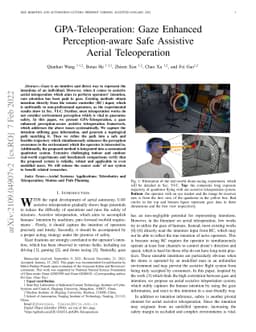 GPA-Teleoperation: Gaze Enhanced Perception-aware Safe Assistive Aerial
  Teleoperation