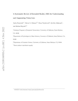 A Systematic Review of Extended Reality (XR) for Understanding and
  Augmenting Vision Loss