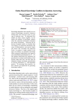 Entity-Based Knowledge Conflicts in Question Answering