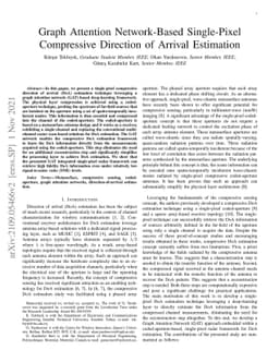 Graph Attention Network Based Single-Pixel Compressive Direction of
  Arrival Estimation