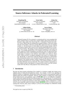 Source Inference Attacks in Federated Learning