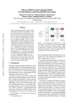 Raise a Child in Large Language Model: Towards Effective and
  Generalizable Fine-tuning