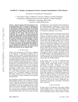 SCORE-IT: A Machine Learning-based Tool for Automatic Standardization of
  EEG Reports