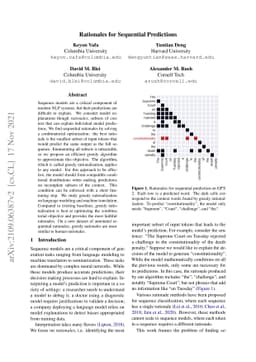 Rationales for Sequential Predictions