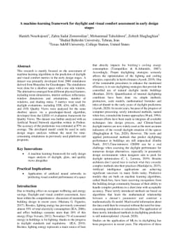 A machine-learning framework for daylight and visual comfort assessment
  in early design stages