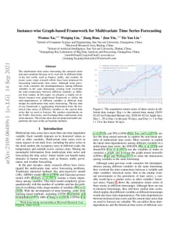 Instance-wise Graph-based Framework for Multivariate Time Series
  Forecasting