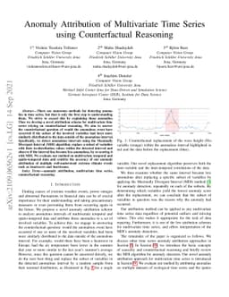 Anomaly Attribution of Multivariate Time Series using Counterfactual
  Reasoning