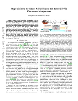 Shape-adaptive Hysteresis Compensation for Tendon-driven Continuum
  Manipulators