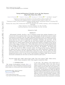 Testing Self-Organized Criticality Across the Main Sequence using
  Stellar Flares from TESS